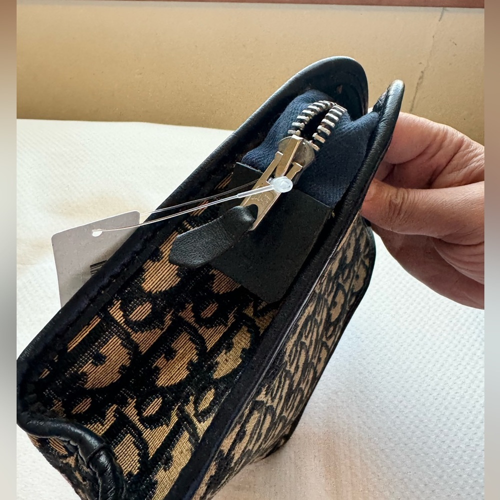 Dior Blue and Tan Clutch - Picture 10 of 16